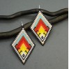 Galiga Jewelry - Ocean Sunset Colors Inspired Beaded Earrings