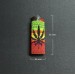 Pattern for Beaded Lighter Cover - Hemp Leaf in Rasta Colors"