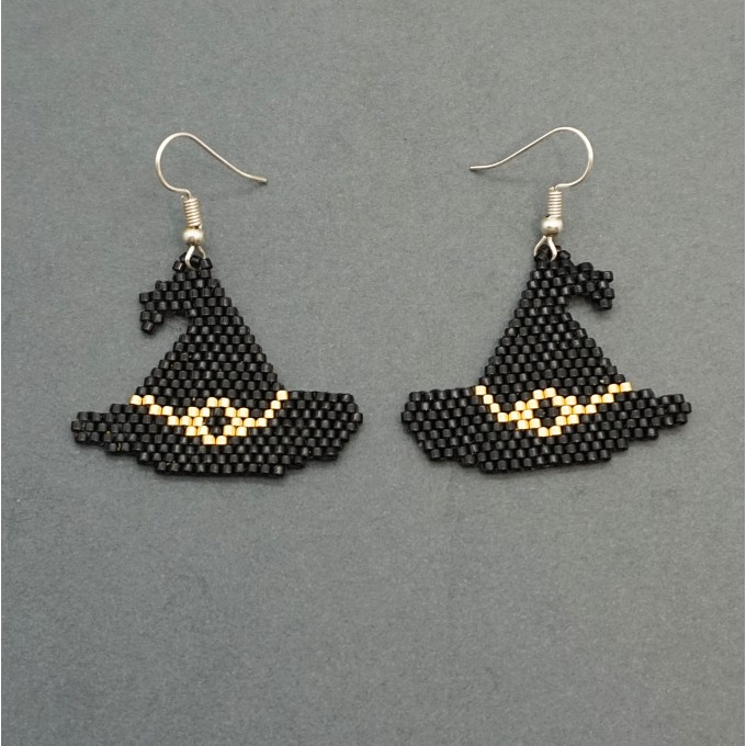 Witch hat earrings