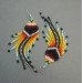 Long Shoulder Duster Colorful Dangle Beaded Earrings