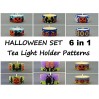 Halloween Tea Light Holder Beaded Patterns Set