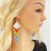 Rainbow bohemian earrings