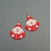 Mrs Santa Claus Christmas Beaded Earrings